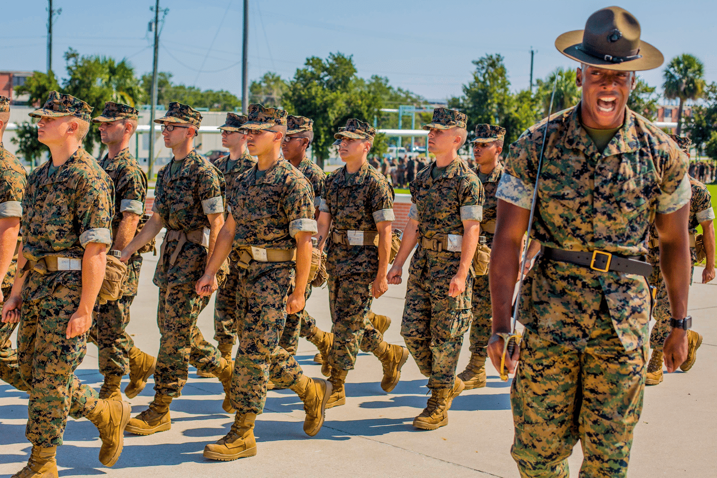 Marine Corps Boot Camp At Parris Island Sandboxx - usmc united states marines training base roblox