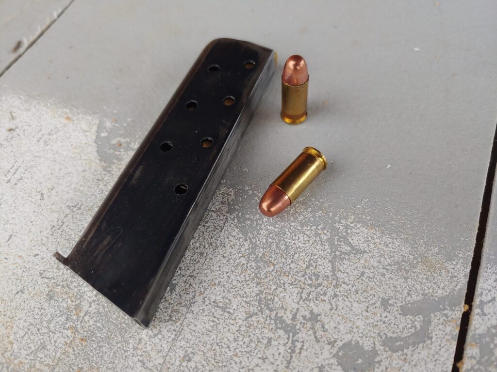 Colt M1903 magazine and cartridges