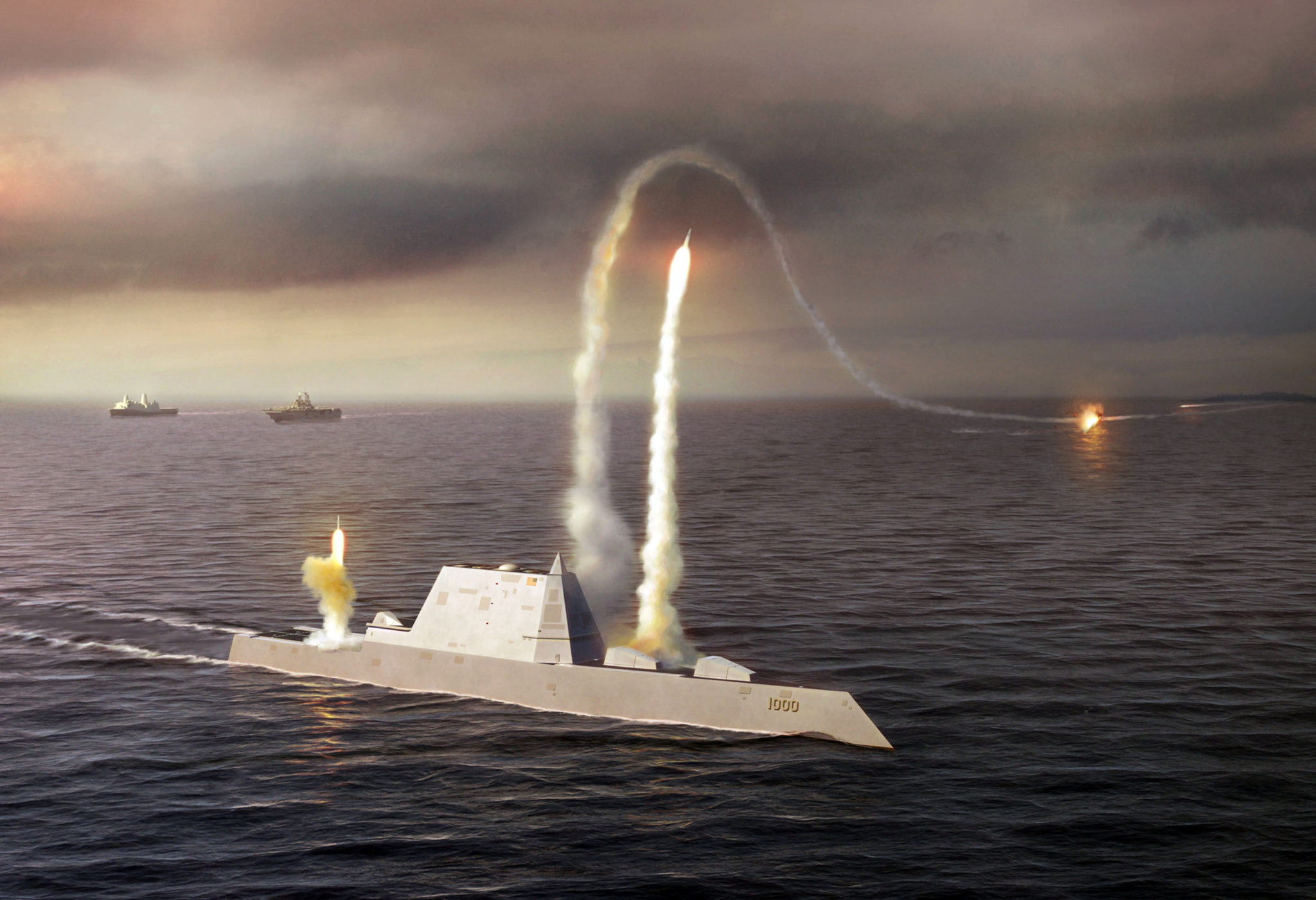 Sandboxx | Navy plans to mount hypersonic missiles on Zumwalt stealthy  mega-destroyers