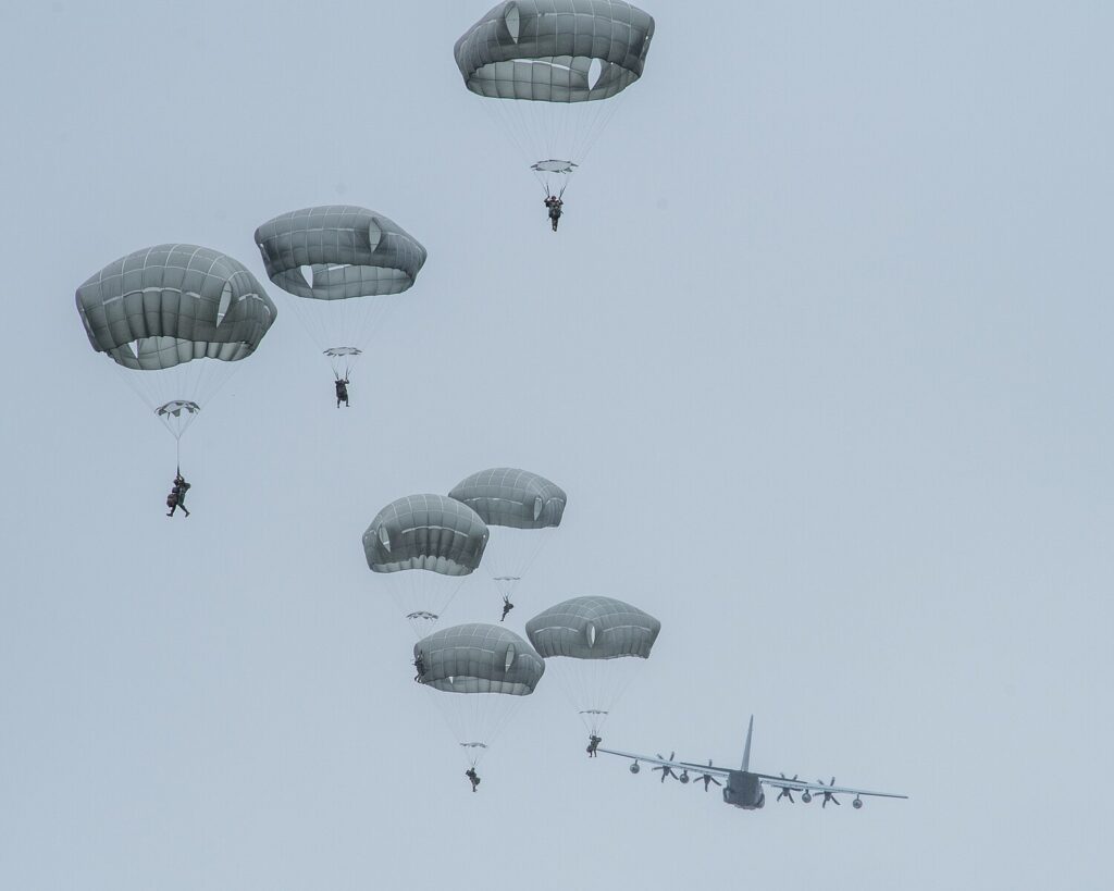 3rd Battalion paratroopers jump
