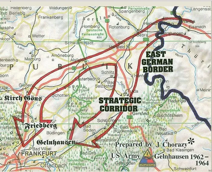 Fulda Gap map