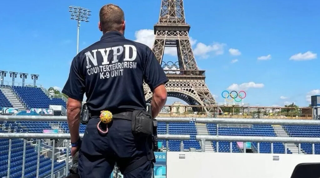 NYPD officer in Paris 2024 Olympics