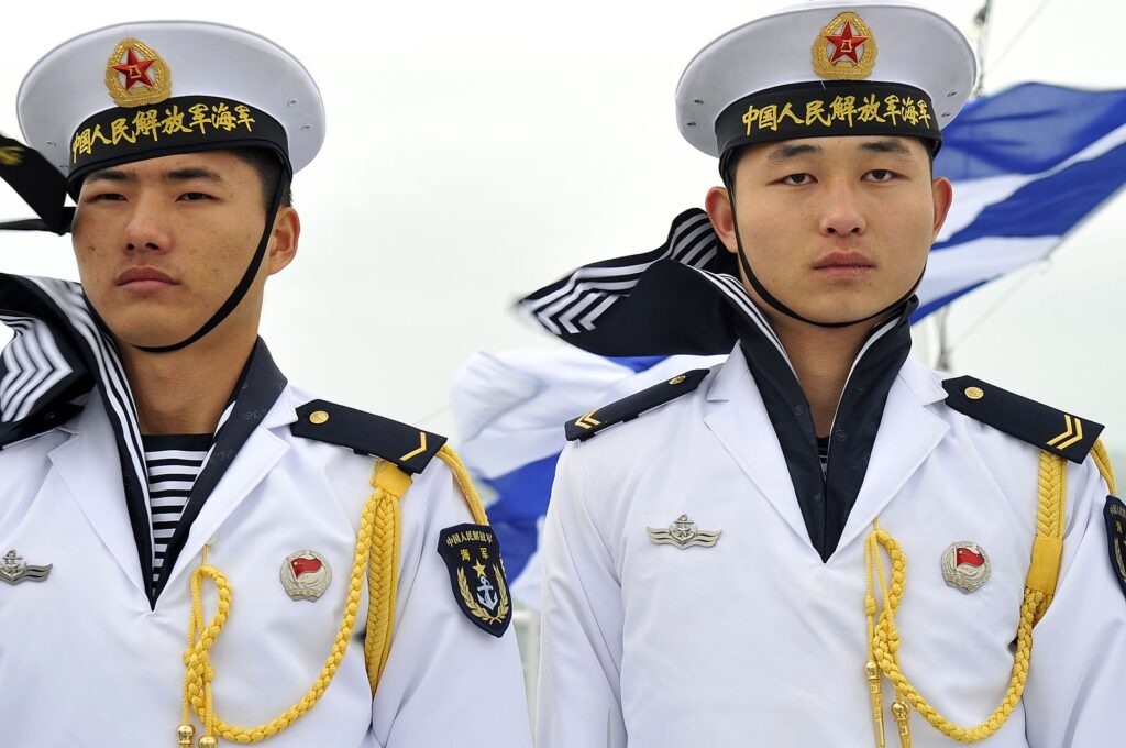 Chinese navy sailors