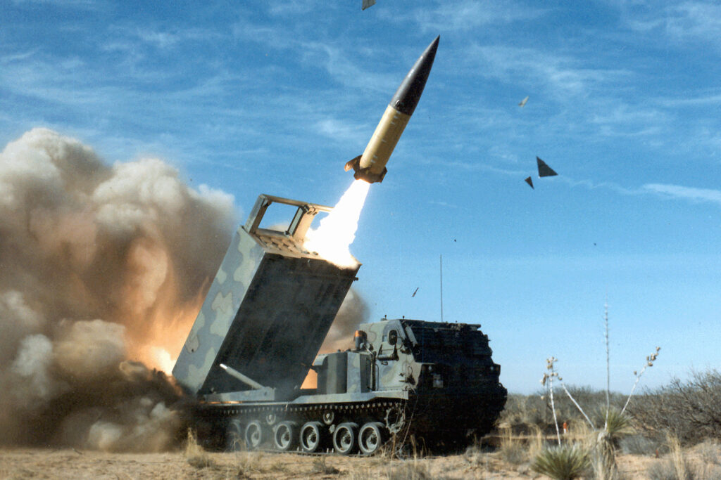 ATACMS missile being fired