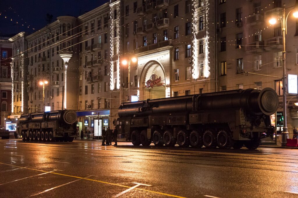 Russian Topol-M nuclear missile launchers