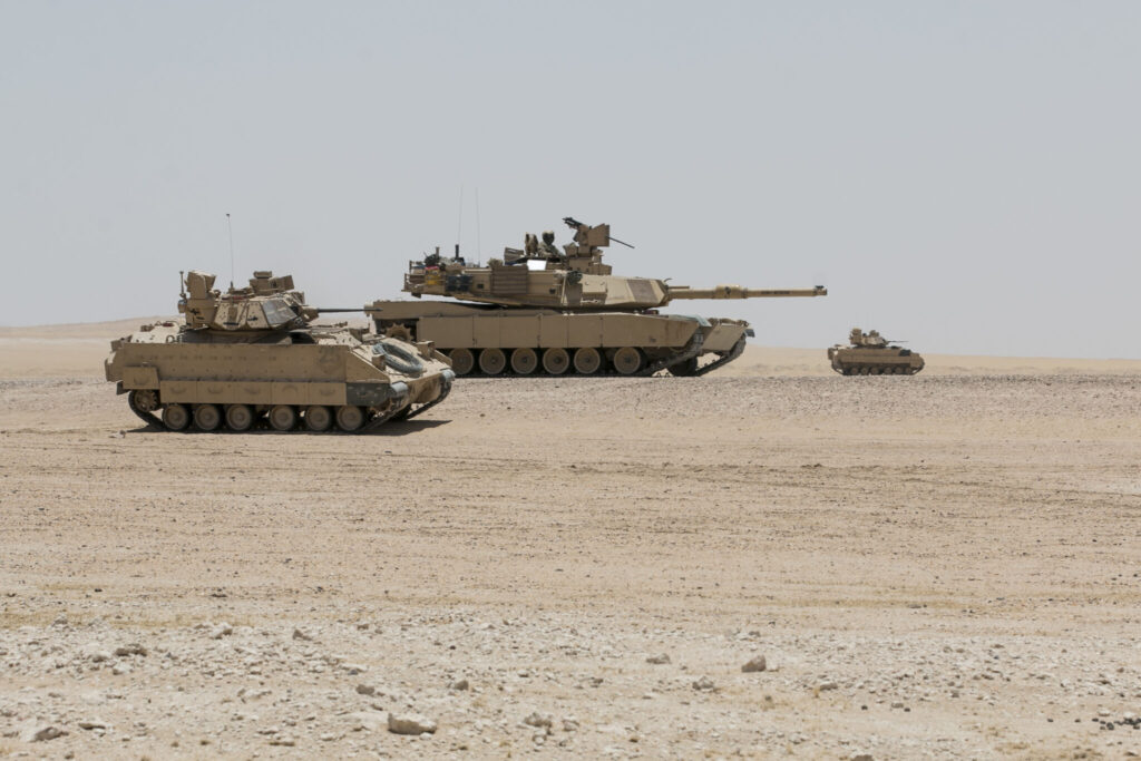 M2A3 Bradley and M1A2 Abrams