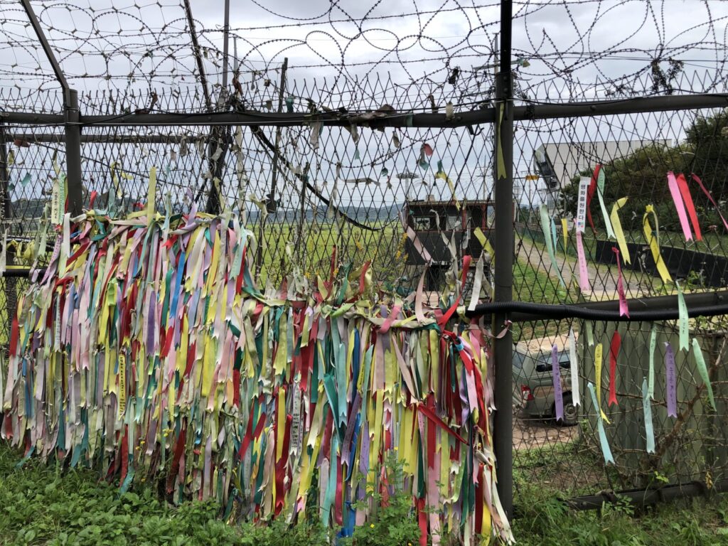 Symbols of peace and remembrance Korean DMZ