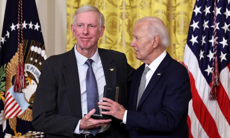 Frank Butler received Presidential Medal