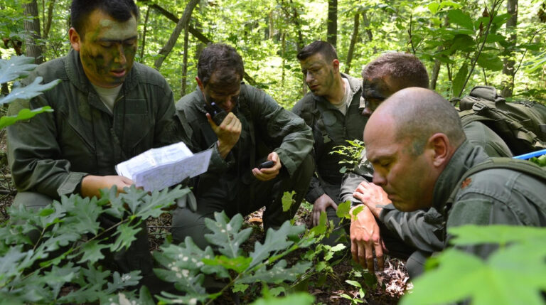 pilots use map during SERE