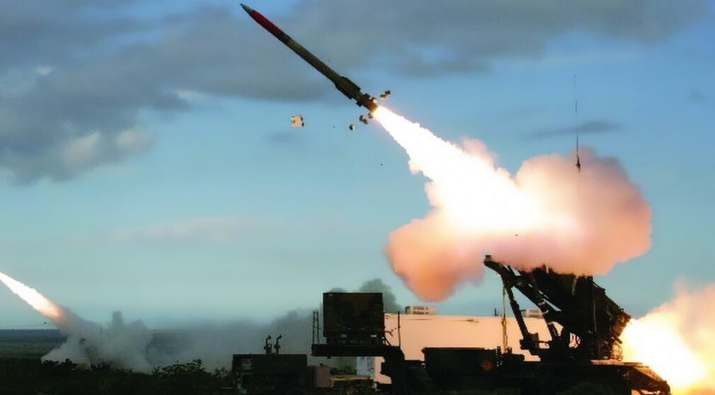 Patriot missile being fired